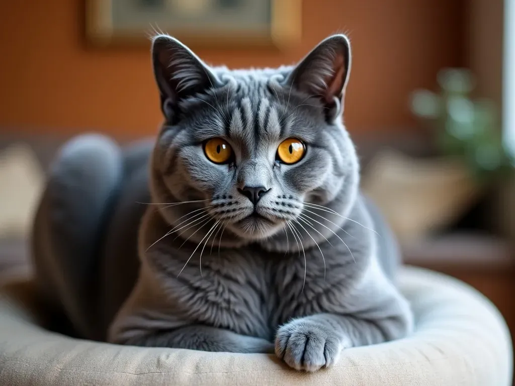 Graue Katze Rasse - Chartreux