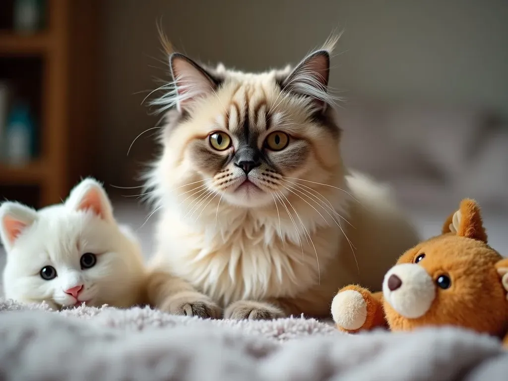 Katze mit verklebten Augen