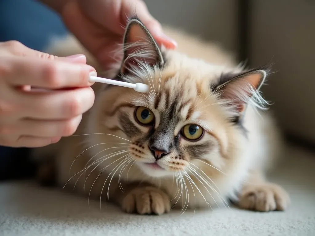 Katzen Ohren reinigen