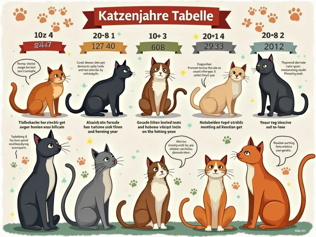 Katzenjahre Tabelle