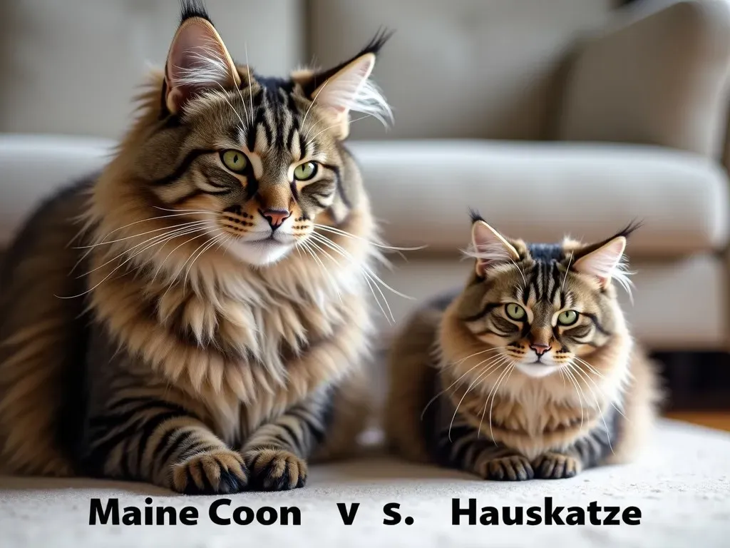 MaineCoonGrößenvergleichHauskatze01