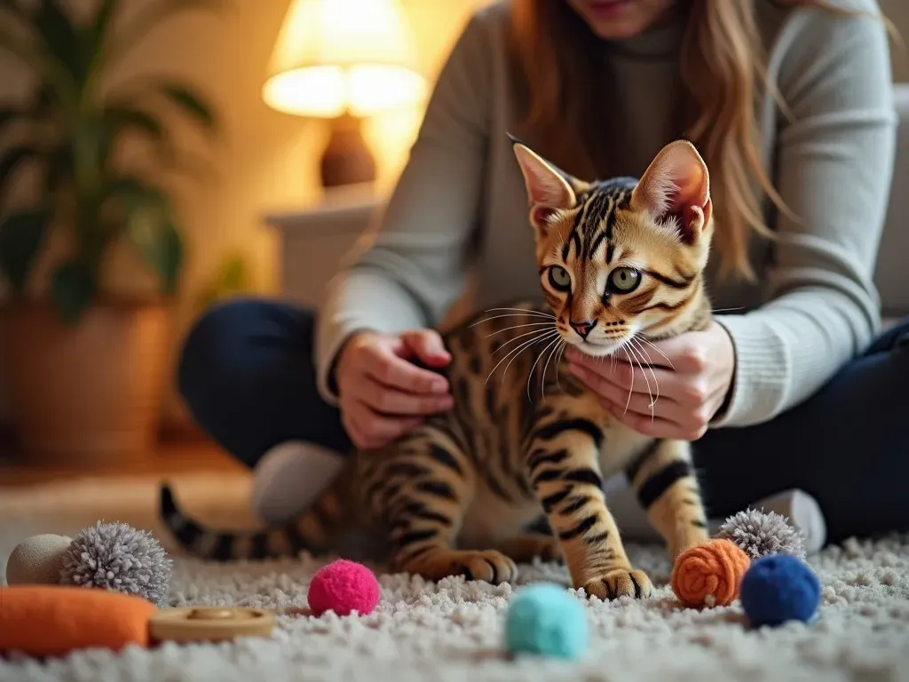 Tiger Katze und Mensch